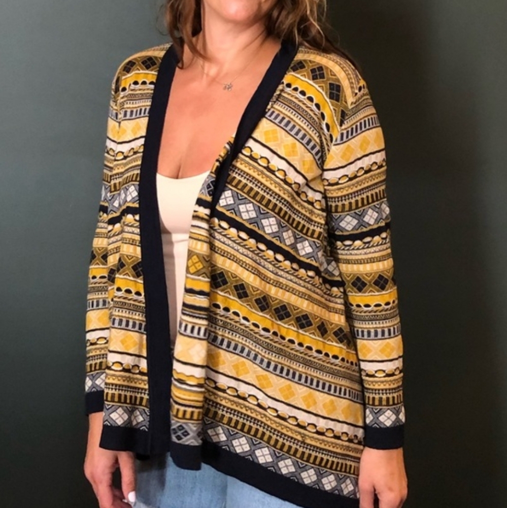 Lafayette 148 New York Open Front Cardigan Sweater